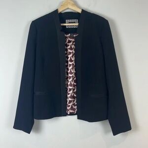 Maison Scotch Scotch & Soda Black Open Front Blazer Size 3 (Medium)